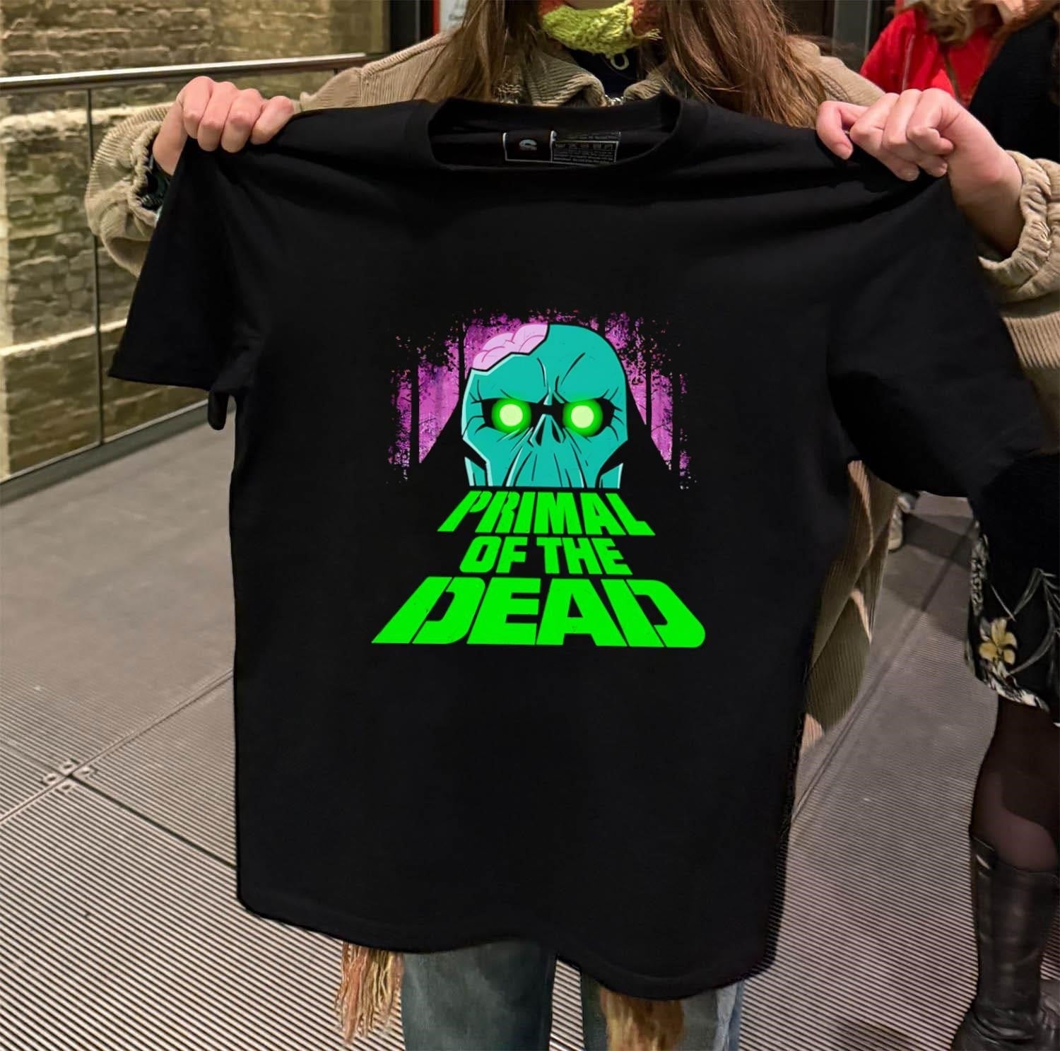 Primal of the Dead Green Zombie Head - Adult & Kids T-Shirts, Sweatshirts & Hoodies apparel design preview 2