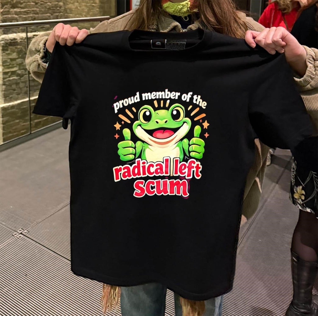 Proud member of the radical left scum frog - Adult & Kids T-Shirts, Sweatshirts & Hoodies apparel design preview 2