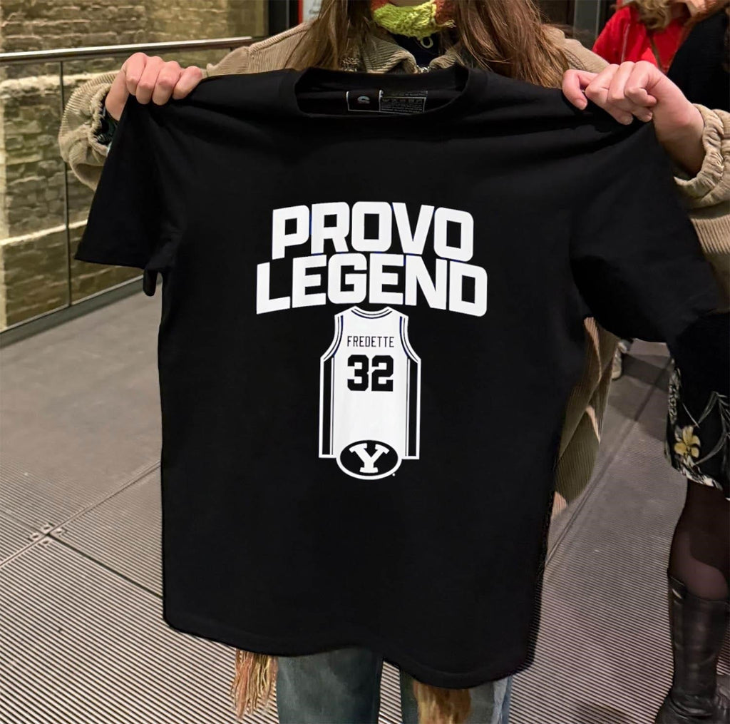 Provo Legend Jimmer Fredette 32 Brigham Young - Adult & Kids T-Shirts, Sweatshirts & Hoodies apparel design preview 2