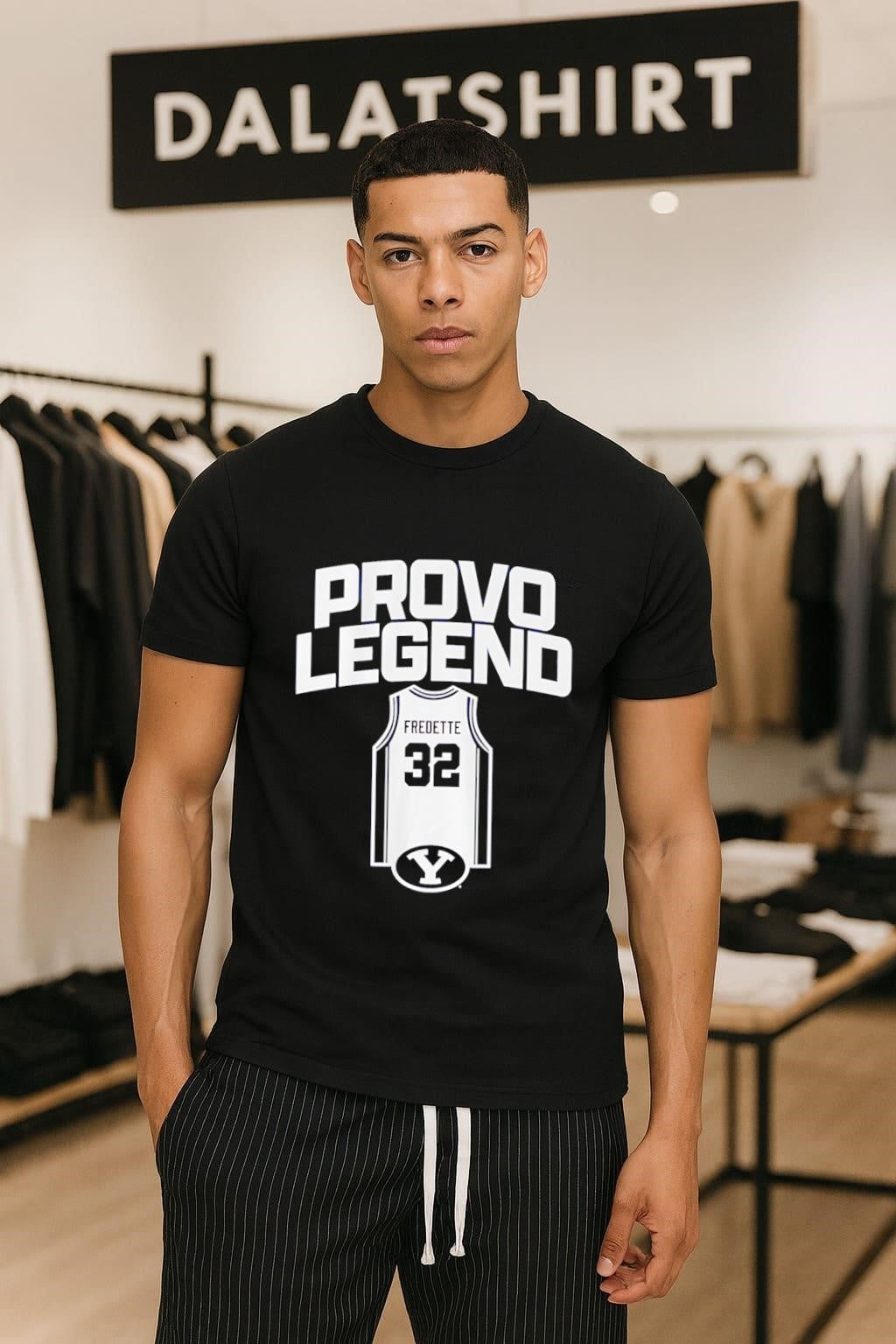Provo Legend Jimmer Fredette 32 Brigham Young - Adult & Kids T-Shirts, Sweatshirts & Hoodies apparel design preview 1