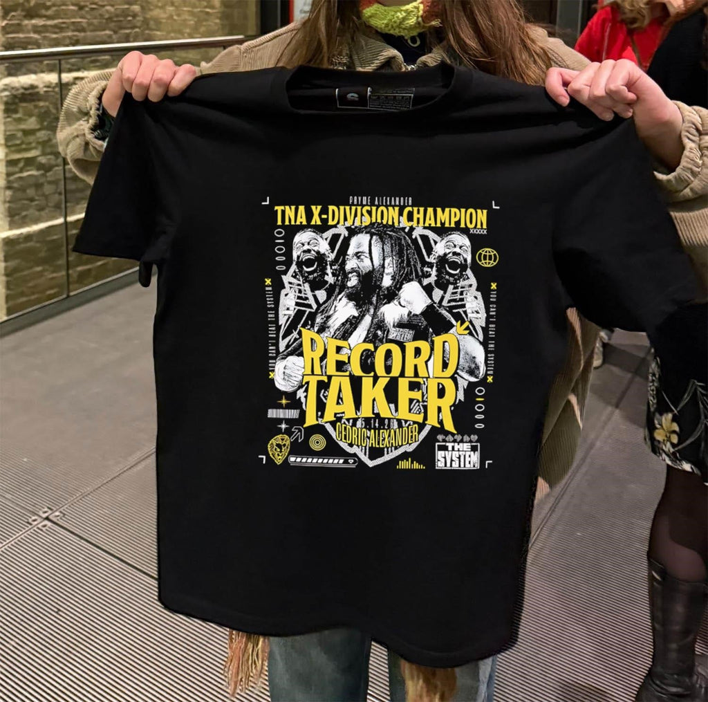 Pryme Alexander TNA X-Division Champion Record Taker - Adult & Kids T-Shirts, Sweatshirts & Hoodies apparel design preview 2