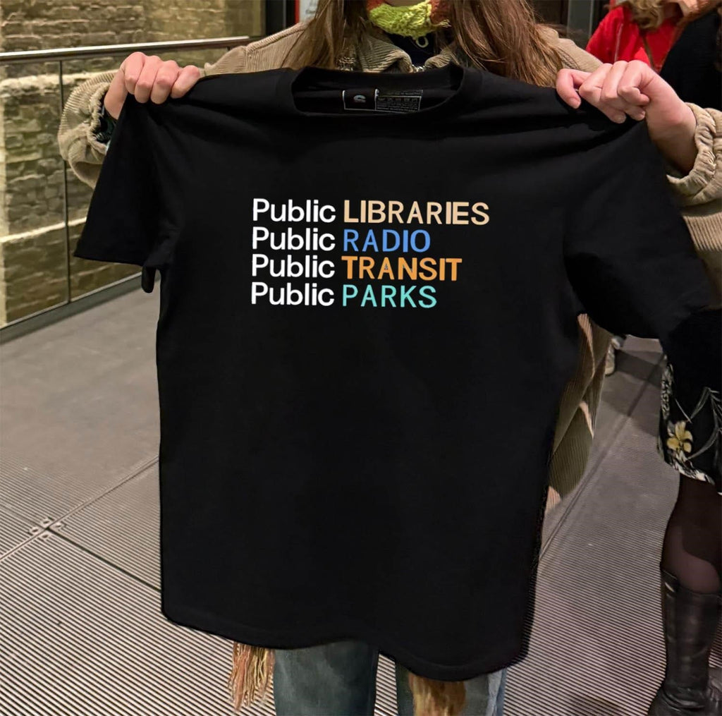 Public Libraries Radio Transit Parks Colorful - Adult & Kids T-Shirts, Sweatshirts & Hoodies apparel design preview 2