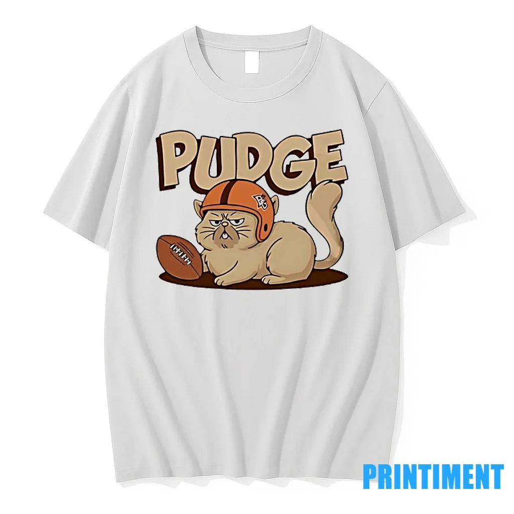 Pudge The Cat Football Sweater - Adult & Kids T-Shirts, Sweatshirts & Hoodies apparel design preview 1