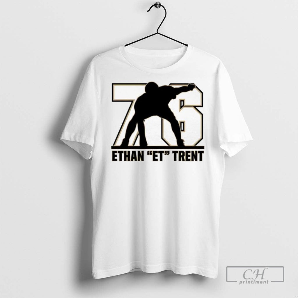 Purdue Boilermakers Ethan Et Trent Number 76 - Adult & Kids T-Shirts, Sweatshirts & Hoodies apparel design preview 1