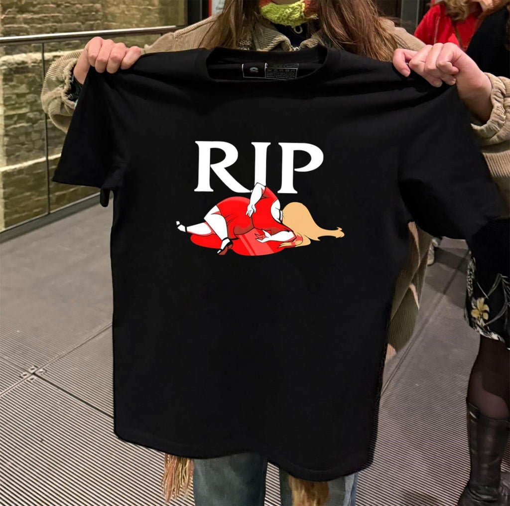 RIP Family Guy Peter Griffin Dead In Red Dress Meme - Adult & Kids T-Shirts, Sweatshirts & Hoodies apparel design preview 2