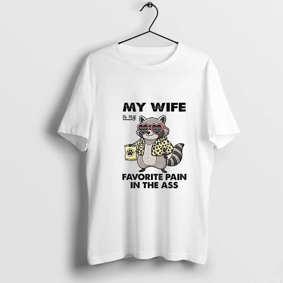 Raccoon My Wife Is Favorite Pain In The Ass Sweater - Adult & Kids T-Shirts, Sweatshirts & Hoodies apparel design preview 1