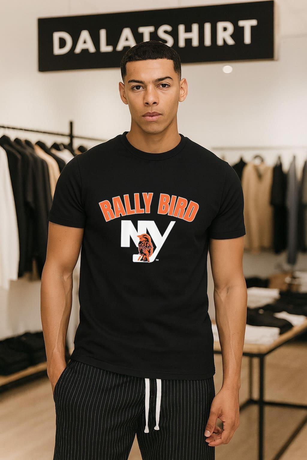 Rally Bird New York Hockey Logo - Adult & Kids T-Shirts, Sweatshirts & Hoodies apparel design preview 1