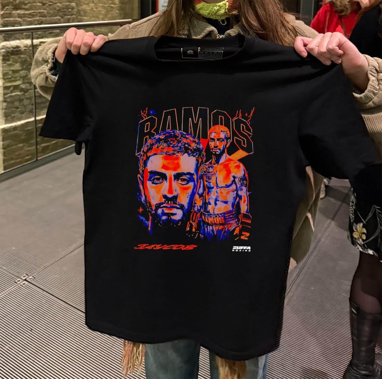 Ramos Jaycob Zuffa Boxing Abstract Art Fighter - Adult & Kids T-Shirts, Sweatshirts & Hoodies apparel design preview 2