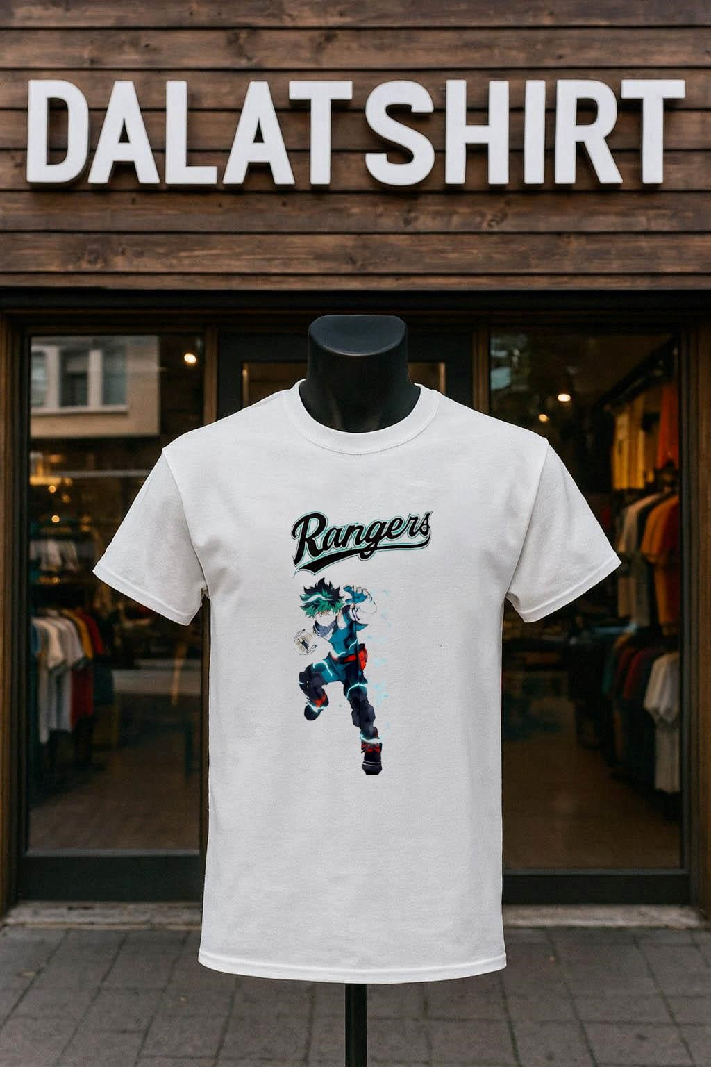 Rangers Baseball Script My Hero Academia Anime Izuku - Adult & Kids T-Shirts, Sweatshirts & Hoodies apparel design preview 1