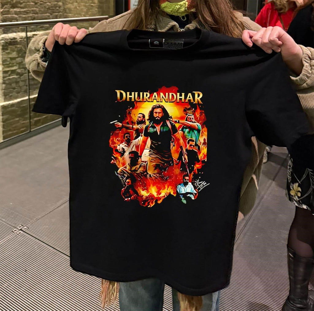 Ranveer Singh Signed Dhurandhar - Adult & Kids T-Shirts, Sweatshirts & Hoodies apparel design preview 2