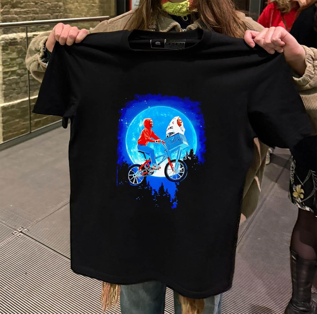 Rapper Future Riding Bicycle E.T. Moon Parody - Adult & Kids T-Shirts, Sweatshirts & Hoodies apparel design preview 2