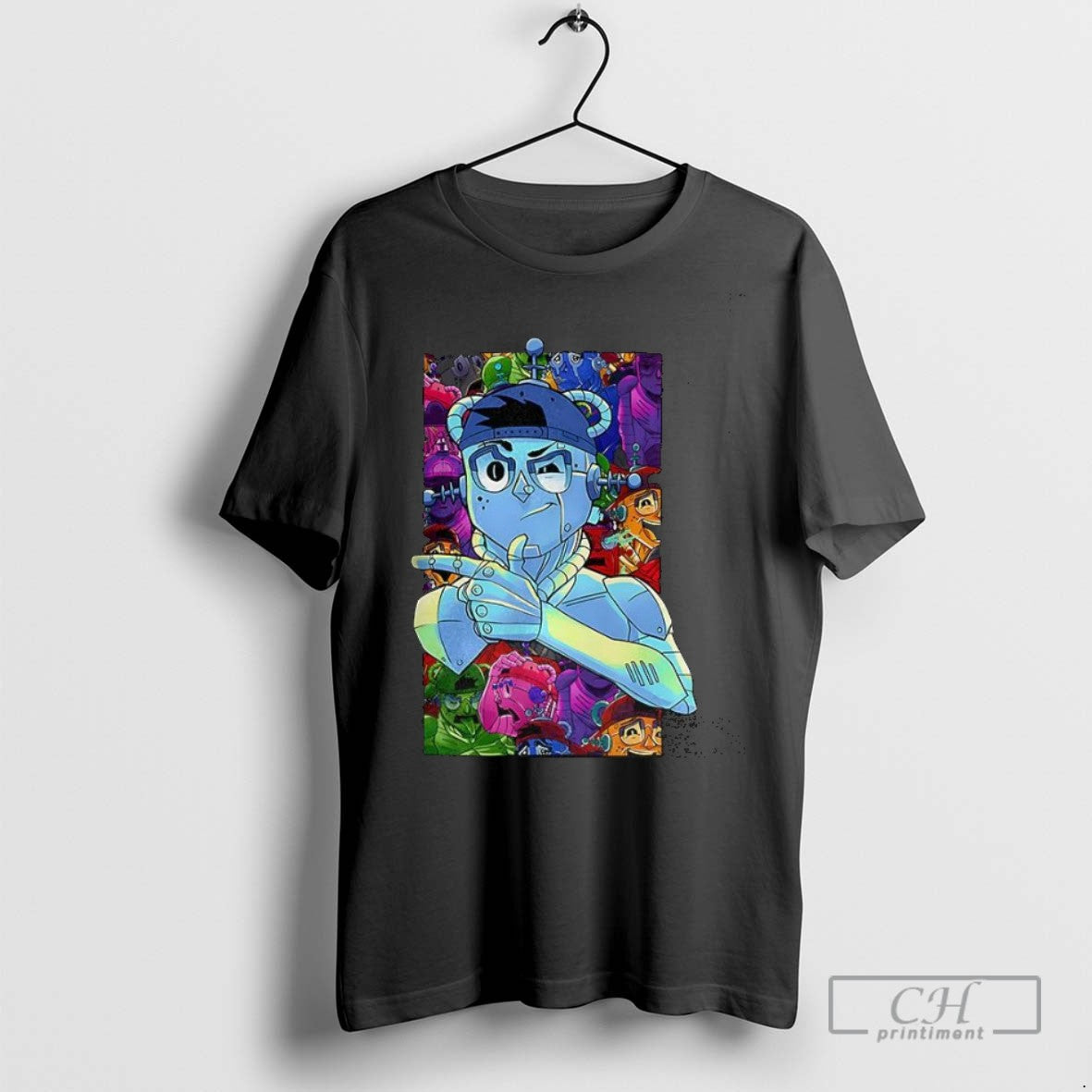 Ray Volpe Volpeverse Robot Graphic - Adult & Kids T-Shirts, Sweatshirts & Hoodies apparel design preview 1