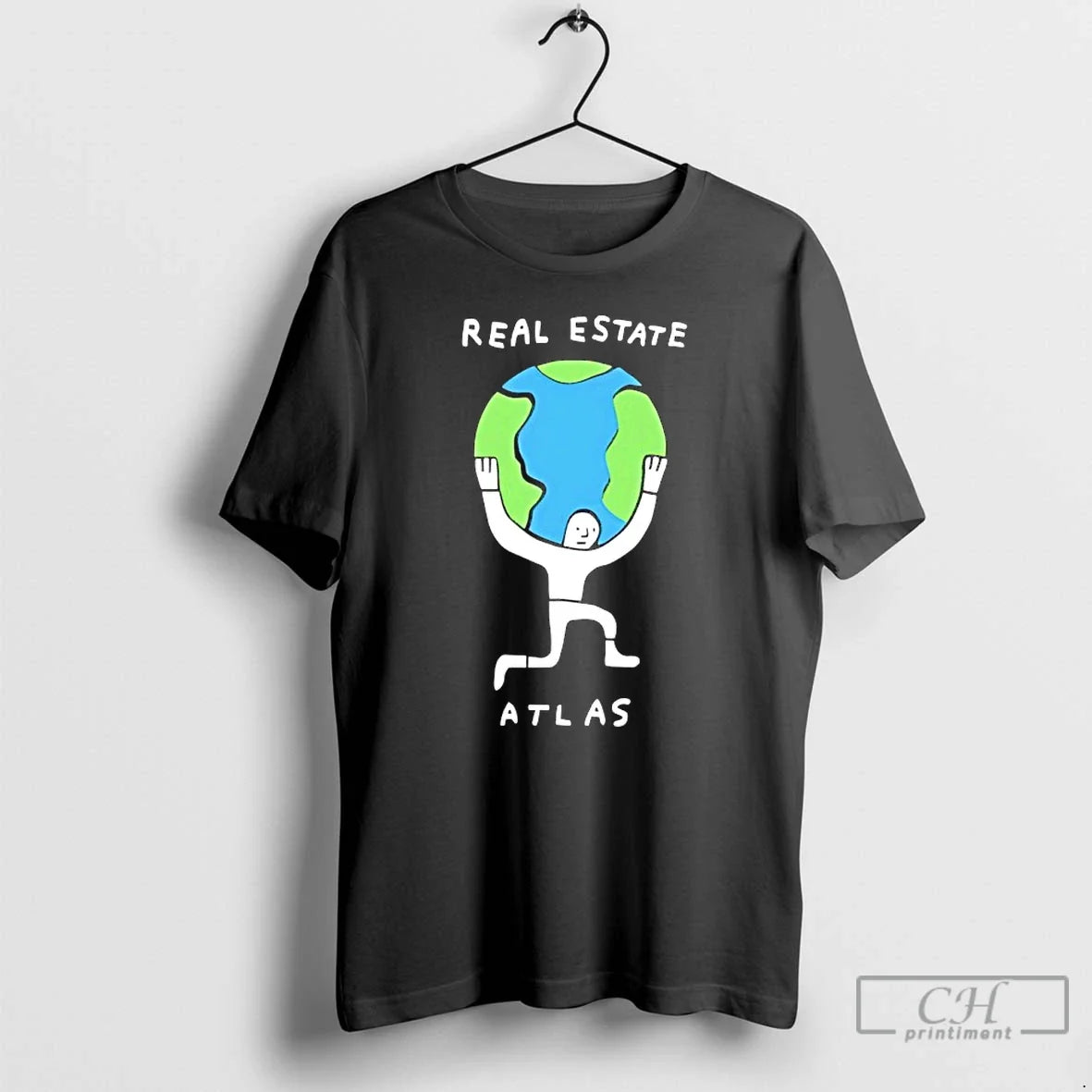 Real Estate Atlas Planet Earth Graphic - Adult & Kids T-Shirts, Sweatshirts & Hoodies apparel design preview 1