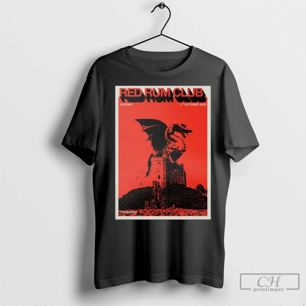 Red Rum Club October 1 2025 Tramshed Cardiff Uk Long - Adult & Kids T-Shirts, Sweatshirts & Hoodies apparel design preview 1