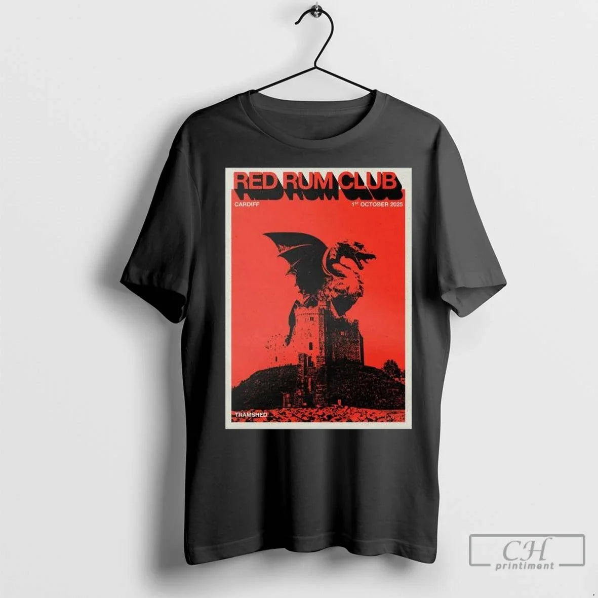 Red Rum Club October 1 2025 Tramshed Cardiff Uk Long - Adult & Kids T-Shirts, Sweatshirts & Hoodies apparel design preview 1