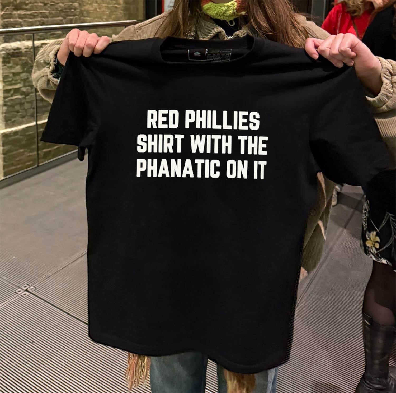 Red phillies with the phanatic on it - Adult & Kids T-Shirts, Sweatshirts & Hoodies apparel design preview 2
