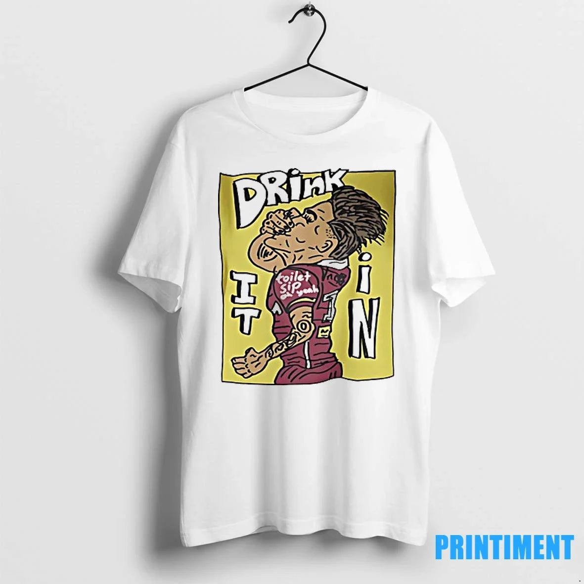 Reece Walsh Brisbane Broncos Drink It In Toilet Sip - Adult & Kids T-Shirts, Sweatshirts & Hoodies apparel design preview 1