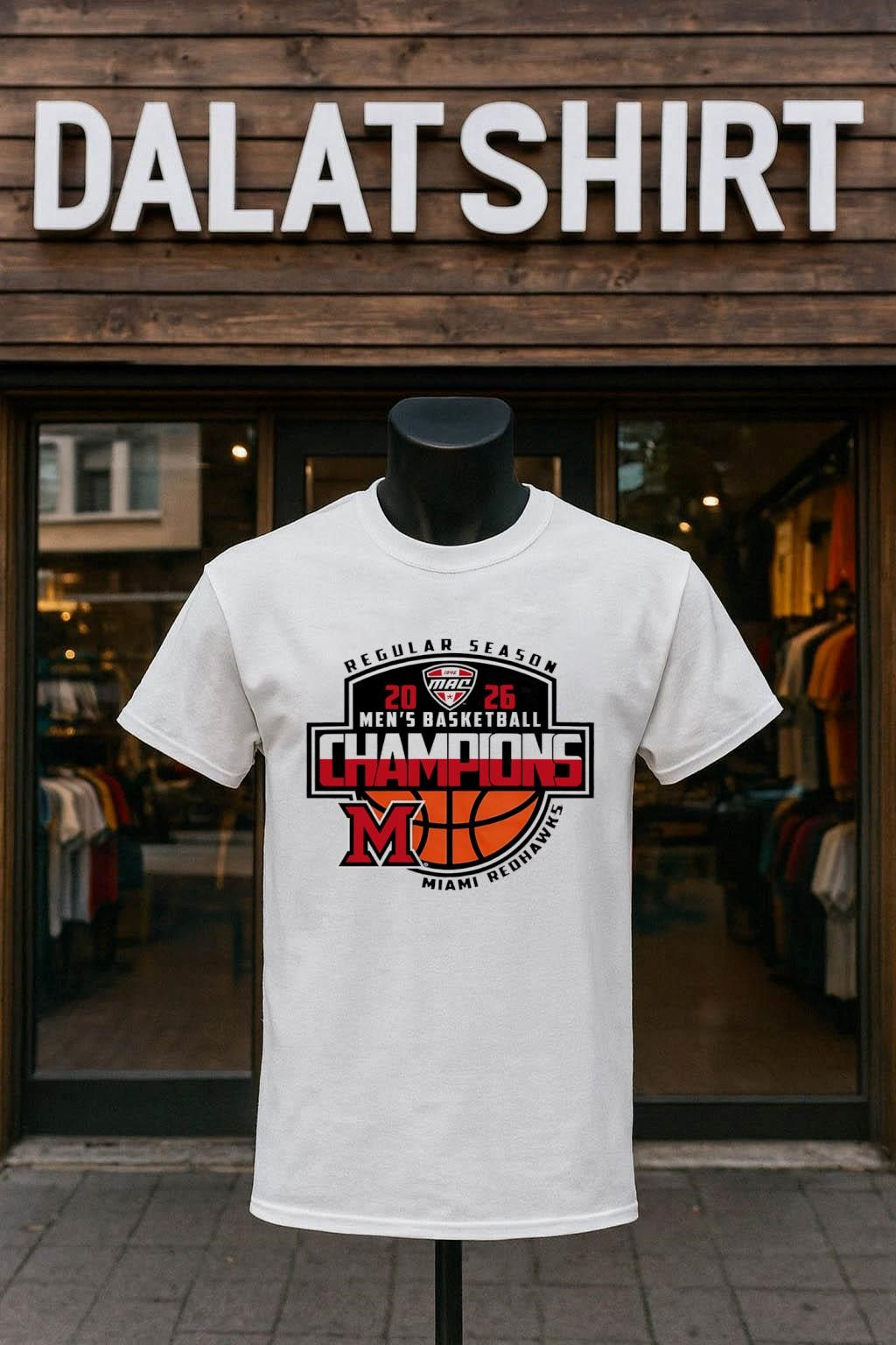 Regular Season 2026 Men's Basketball Champions Miami - Adult & Kids T-Shirts, Sweatshirts & Hoodies apparel design preview 1