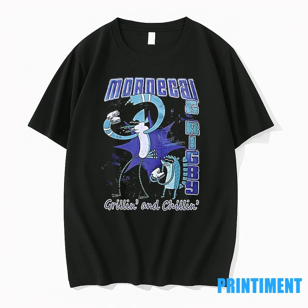 Regular Show Mordecai And Rigby Grillin Sweater - Adult & Kids T-Shirts, Sweatshirts & Hoodies apparel design preview 1