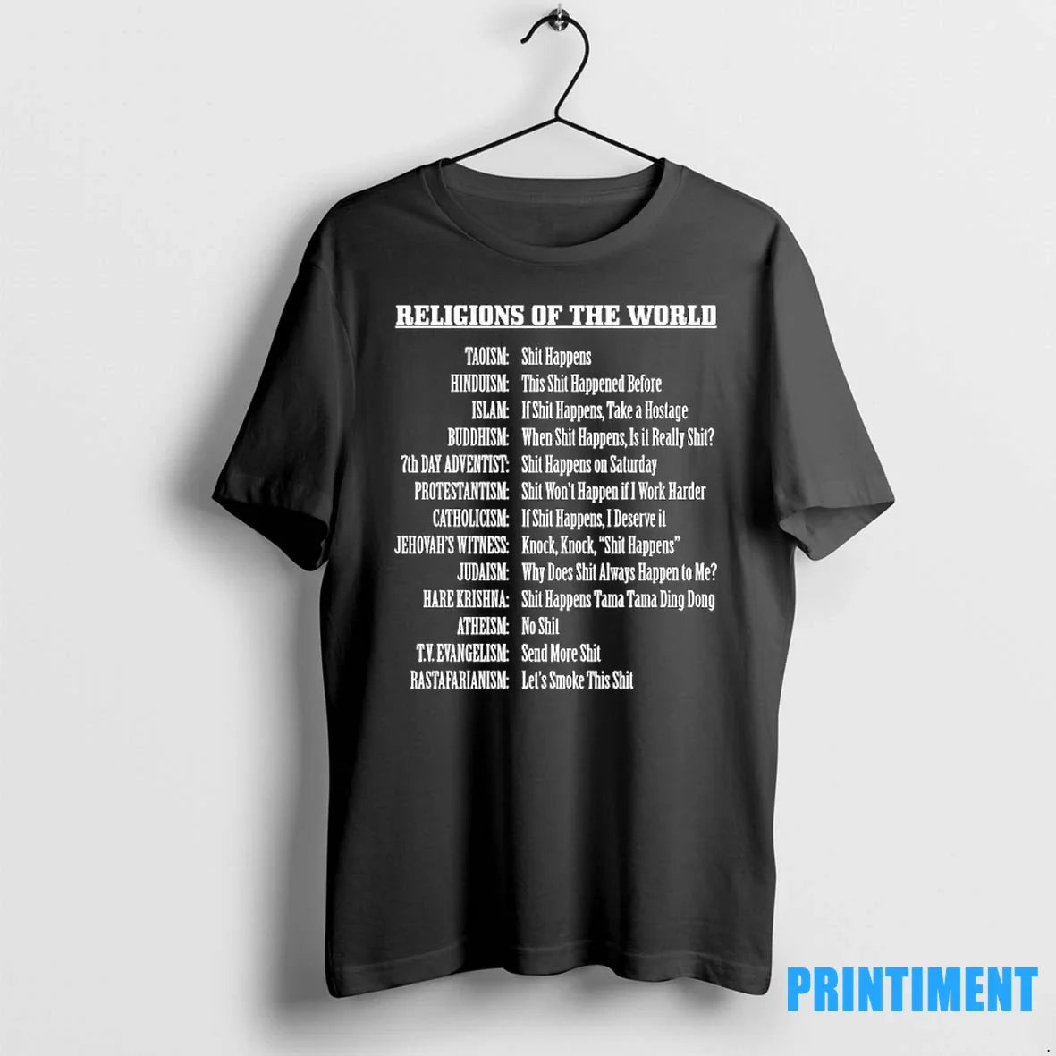 Religions Of The World List Sweater - Adult & Kids T-Shirts, Sweatshirts & Hoodies apparel design preview 1