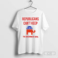Republicans Cant Keep The Government Open Shutdown - Adult & Kids T-Shirts, Sweatshirts & Hoodies apparel design preview 1