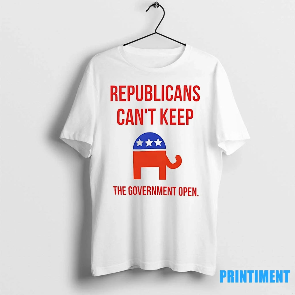 Republicans Cant Keep The Government Open Shutdown - Adult & Kids T-Shirts, Sweatshirts & Hoodies apparel design preview 1