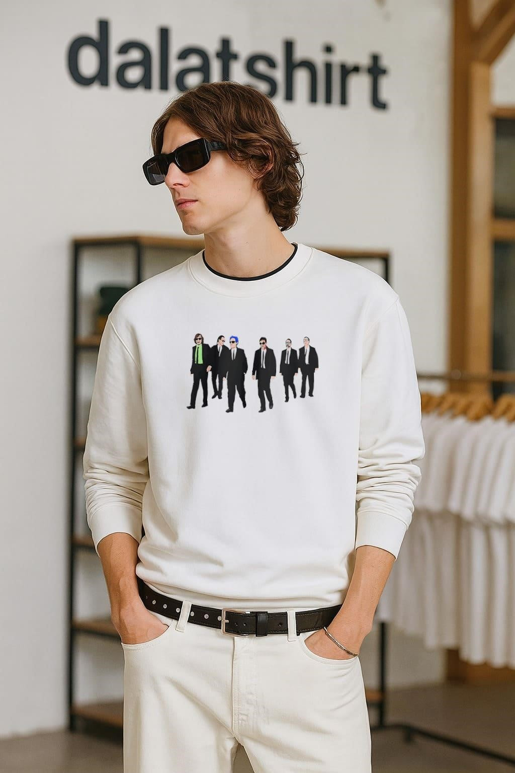 Reservoir Dogs Movie Characters Walking - Adult & Kids T-Shirts, Sweatshirts & Hoodies apparel design preview 2