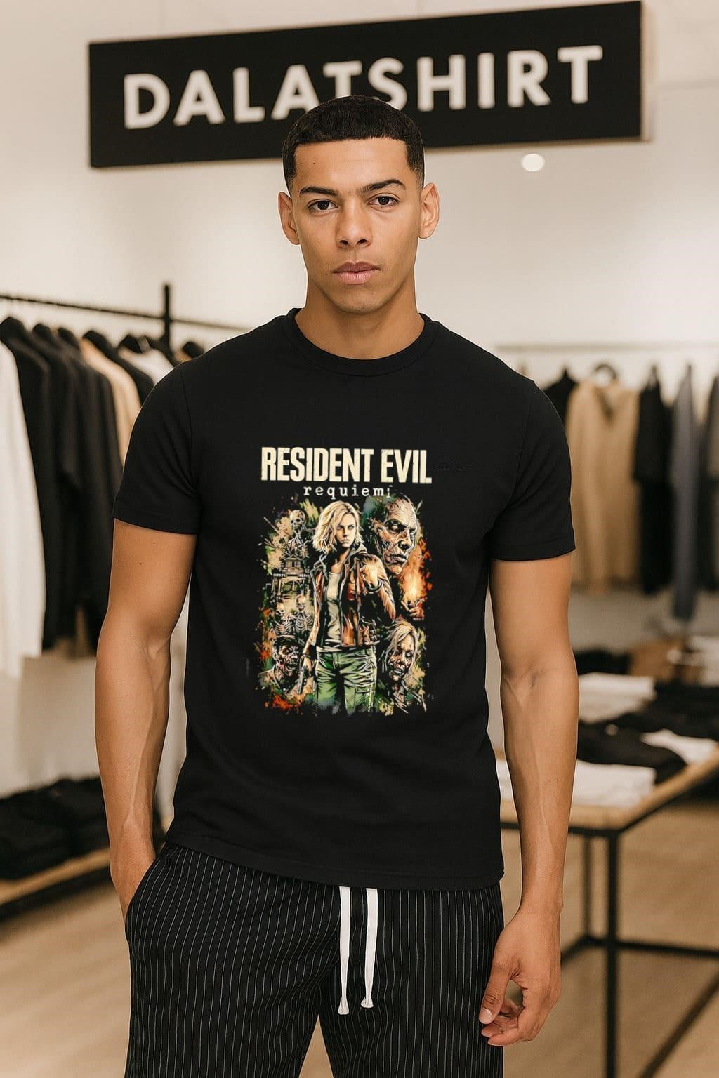 Resident Evil Requiem Zombie Character Horror - Adult & Kids T-Shirts, Sweatshirts & Hoodies apparel design preview 1