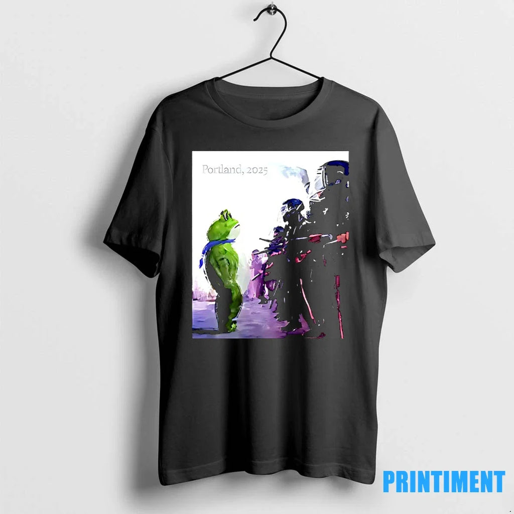 Resist Portland Frog I Stand With 2025 Sweater - Adult & Kids T-Shirts, Sweatshirts & Hoodies apparel design preview 1
