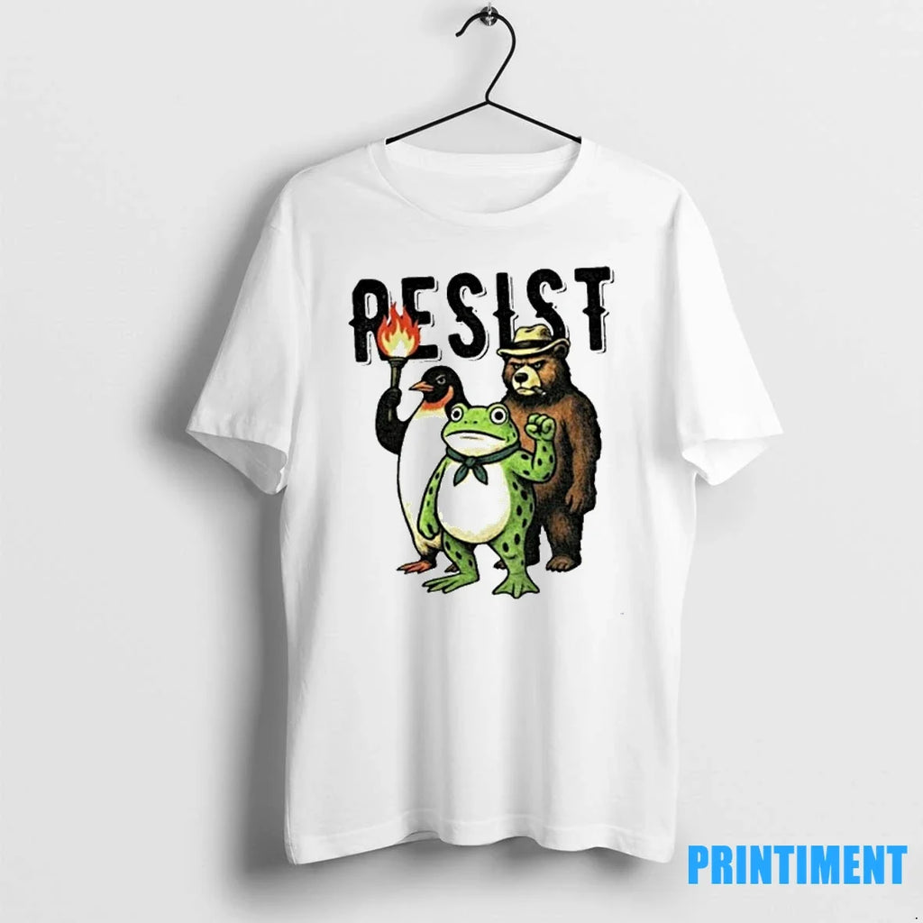 Resist Portland Frog Penguin Bear Abolish Ice Sweater - Adult & Kids T-Shirts, Sweatshirts & Hoodies apparel design preview 1
