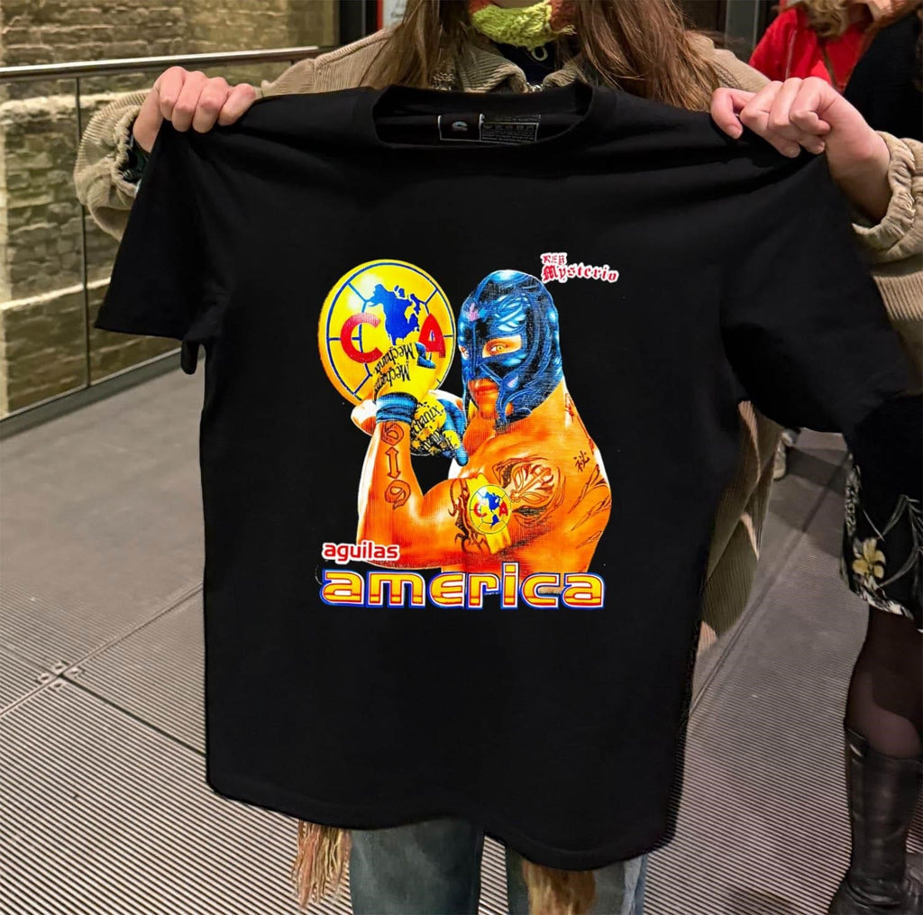 Rey Mysterio Aguilas America Mexican Wrestling - Adult & Kids T-Shirts, Sweatshirts & Hoodies apparel design preview 2
