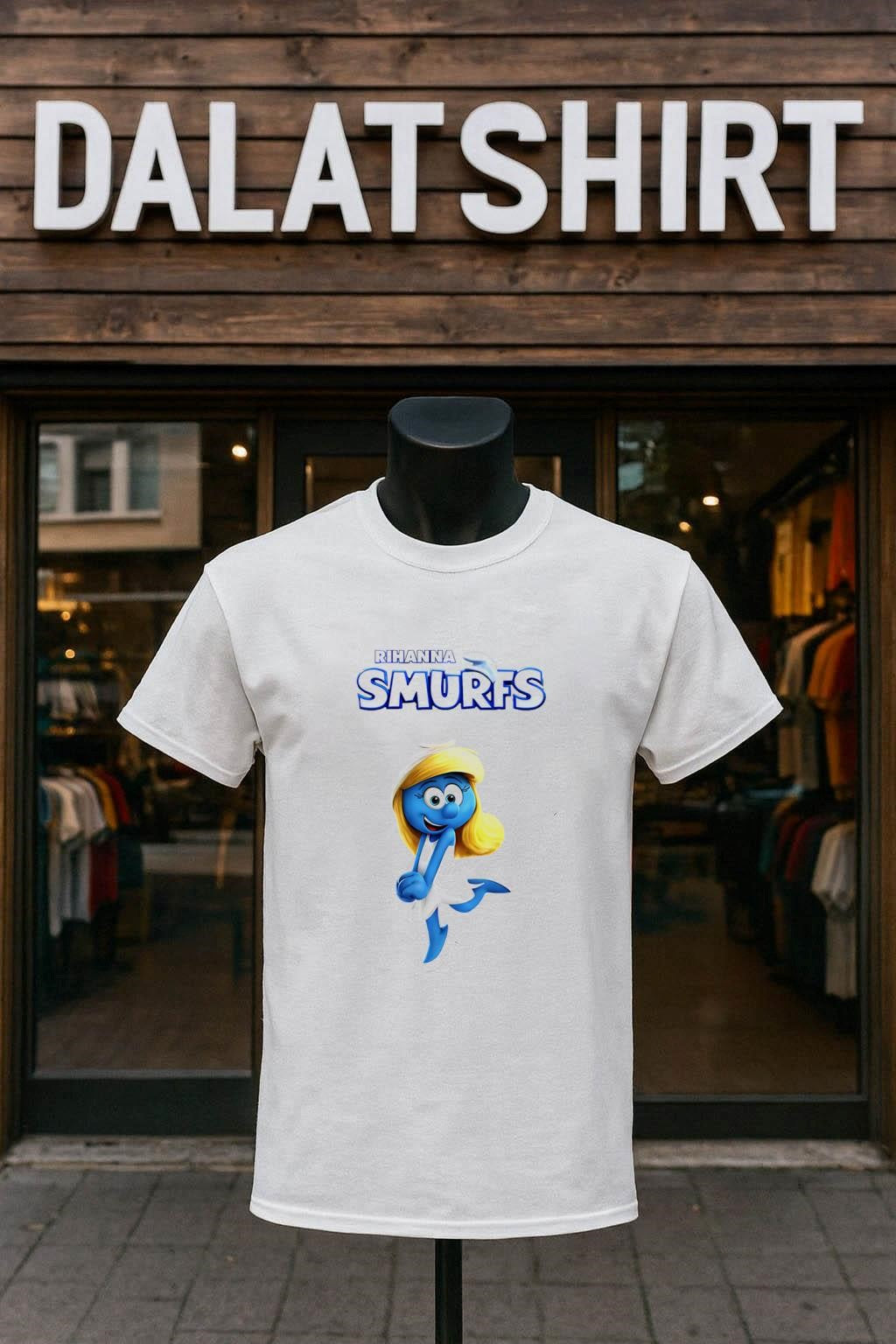 Rihanna Smurf - Adult & Kids T-Shirts, Sweatshirts & Hoodies apparel design preview 1