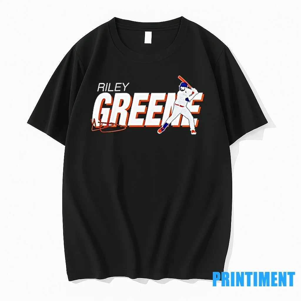 Riley Greene Detroit Tigers Baseball Signature - Adult & Kids T-Shirts, Sweatshirts & Hoodies apparel design preview 1