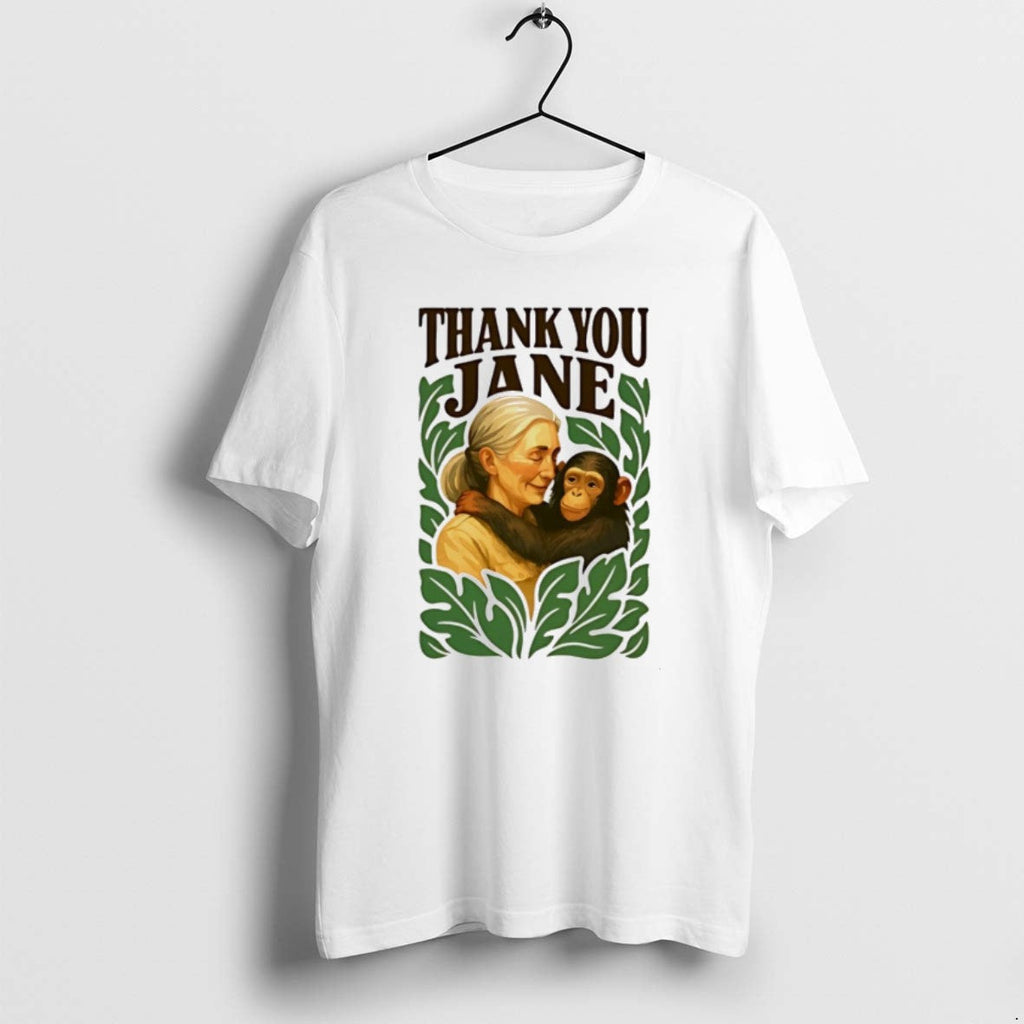 Rip Jane Goodall Thank You - Adult & Kids T-Shirts, Sweatshirts & Hoodies apparel design preview 1
