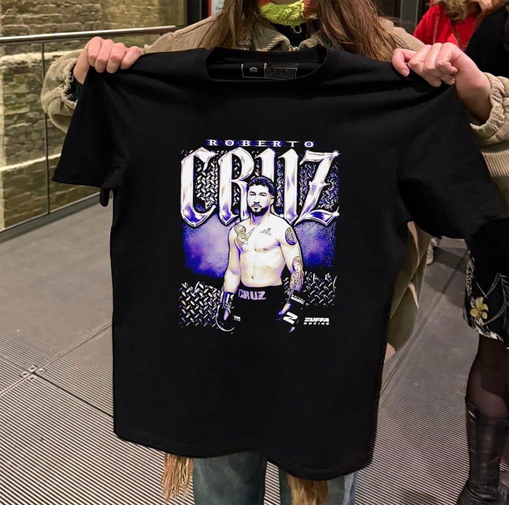 Roberto Cruz Zuffa Boxing Fighter Diamond Plate - Adult & Kids T-Shirts, Sweatshirts & Hoodies apparel design preview 2