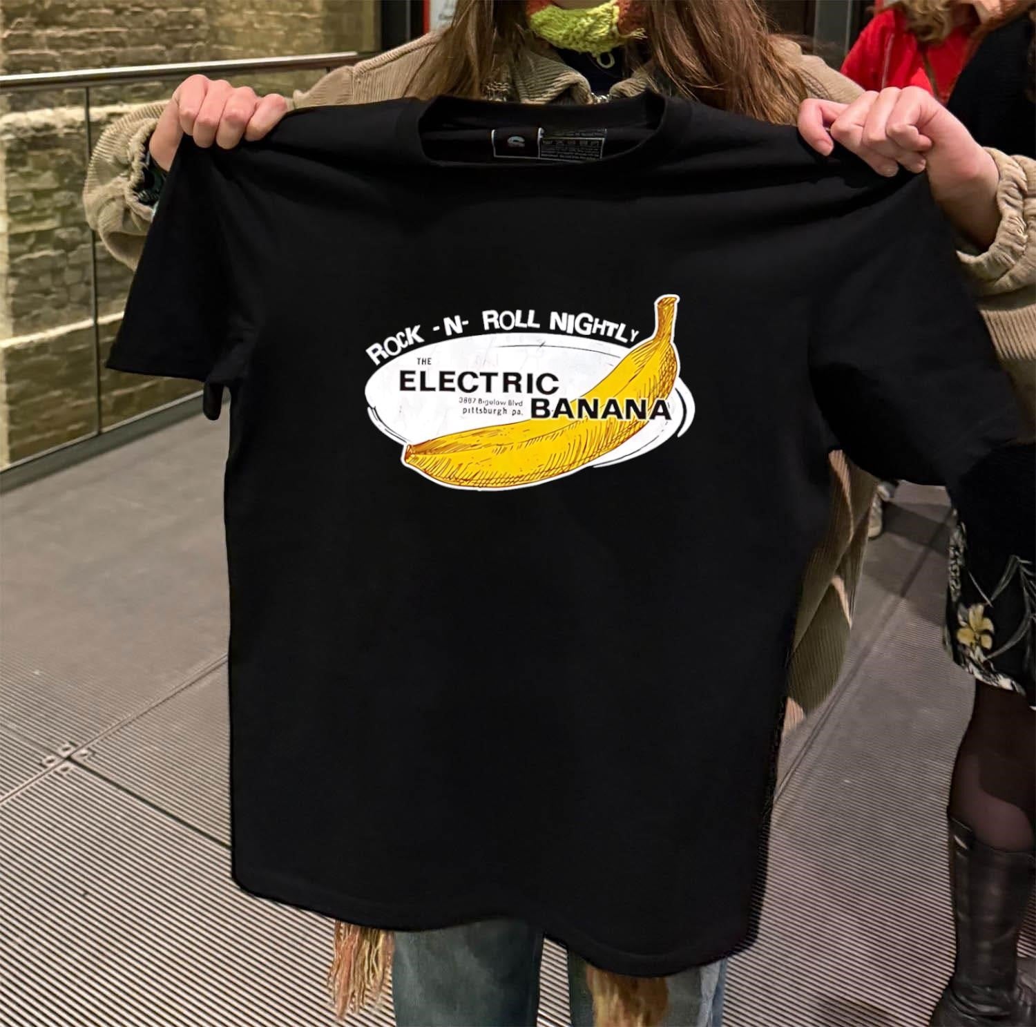 Rock -N- Roll Nightly The Electric Banana Pittsburgh - Adult & Kids T-Shirts, Sweatshirts & Hoodies apparel design preview 2