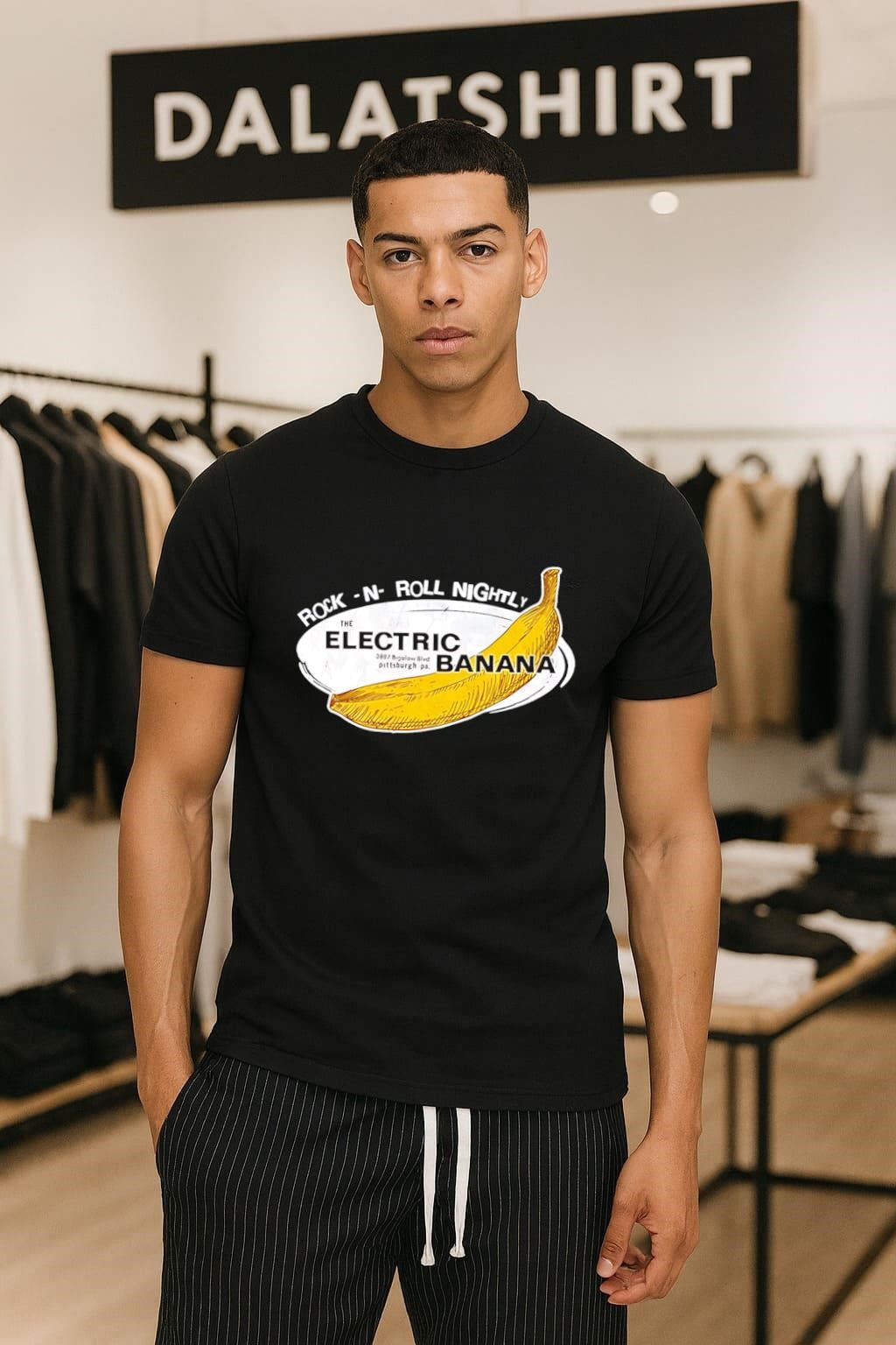 Rock -N- Roll Nightly The Electric Banana Pittsburgh - Adult & Kids T-Shirts, Sweatshirts & Hoodies apparel design preview 1