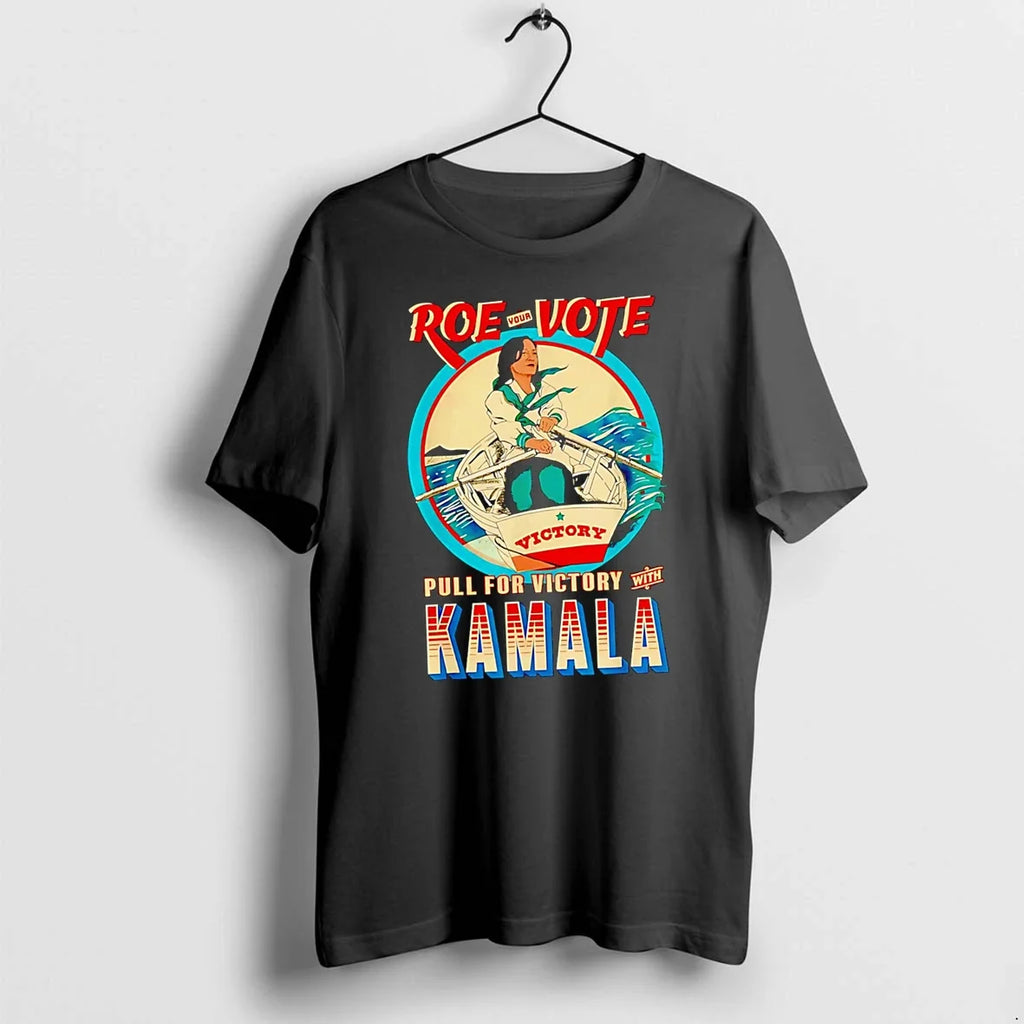 Roe Your Vote Pull For Victory With Kamala Harris - Adult & Kids T-Shirts, Sweatshirts & Hoodies apparel design preview 1