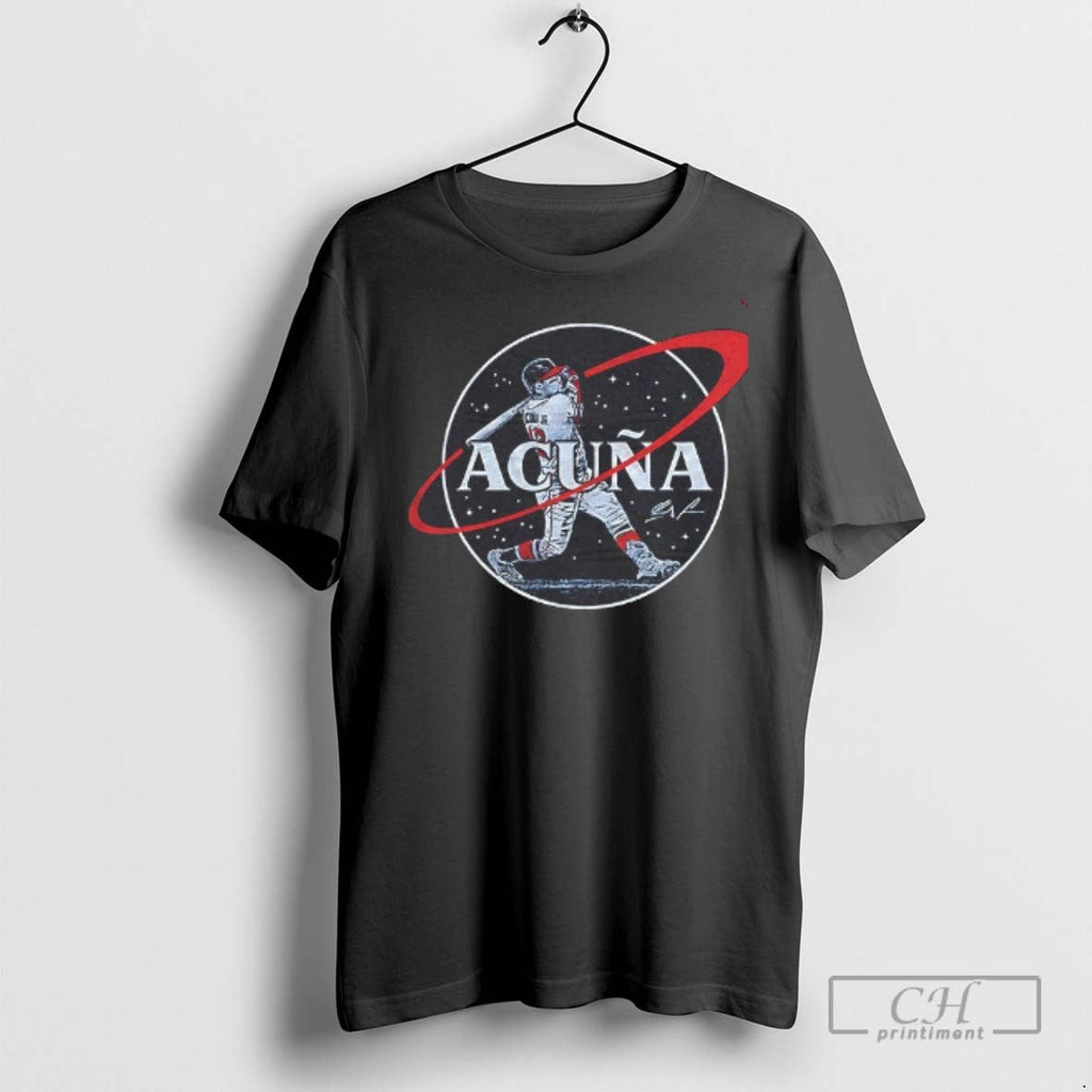Ronald Acuna Jr Atlanta Braves Ready To Launch - Adult & Kids T-Shirts, Sweatshirts & Hoodies apparel design preview 1