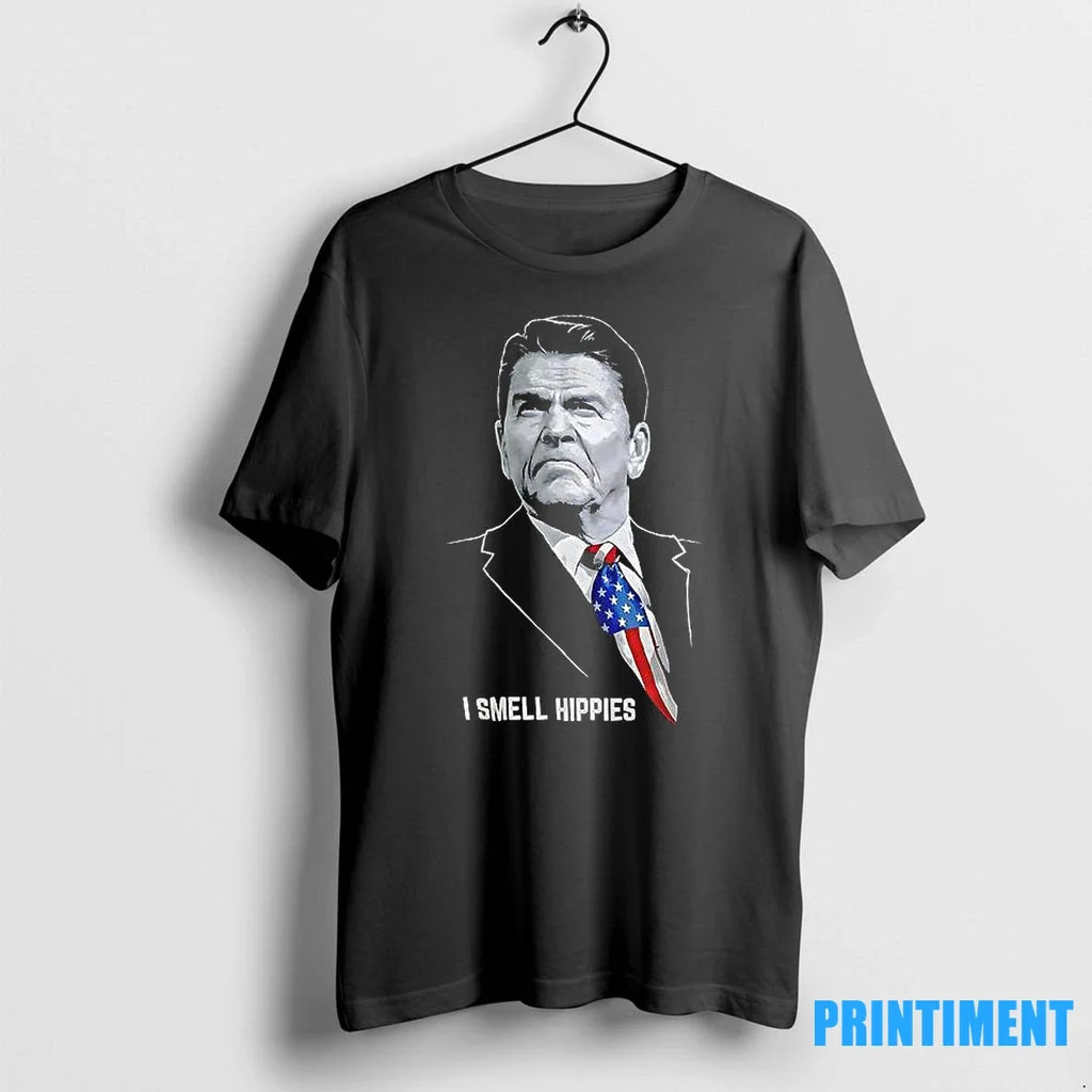 Ronald Reagan I Smell Hippies Sweater - Adult & Kids T-Shirts, Sweatshirts & Hoodies apparel design preview 1