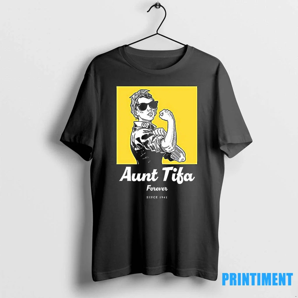 Rosie The Riveter Aunt Tifa Forever Since 1941 - Adult & Kids T-Shirts, Sweatshirts & Hoodies apparel design preview 1