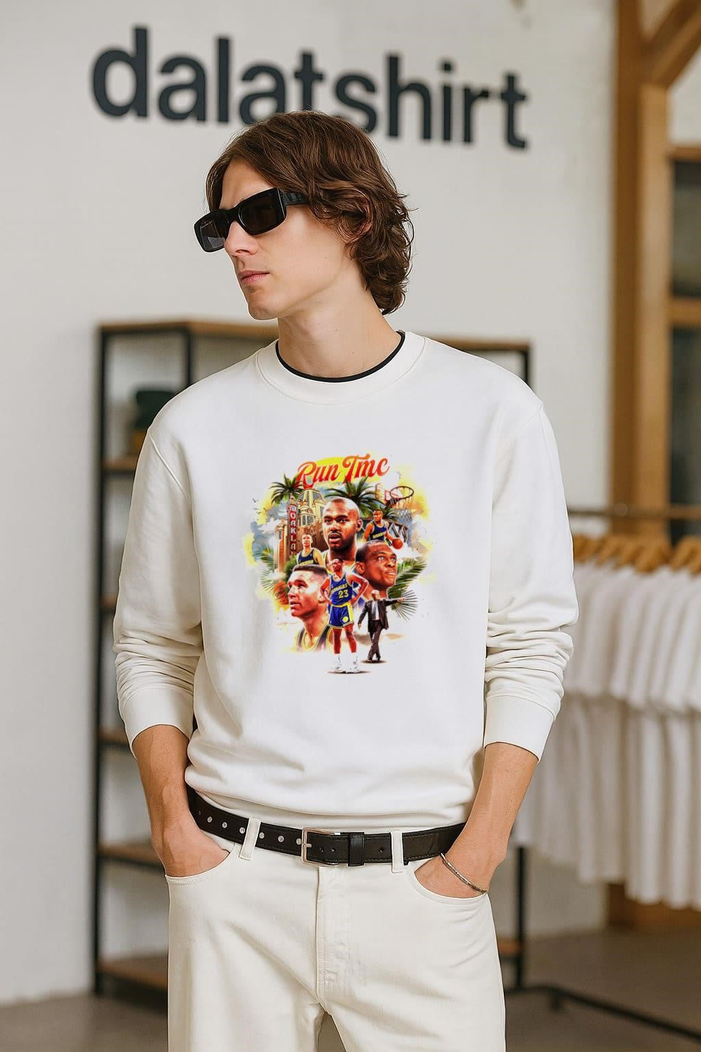 Run TMC Golden State Warriors Basketball Oakland - Adult & Kids T-Shirts, Sweatshirts & Hoodies apparel design preview 2