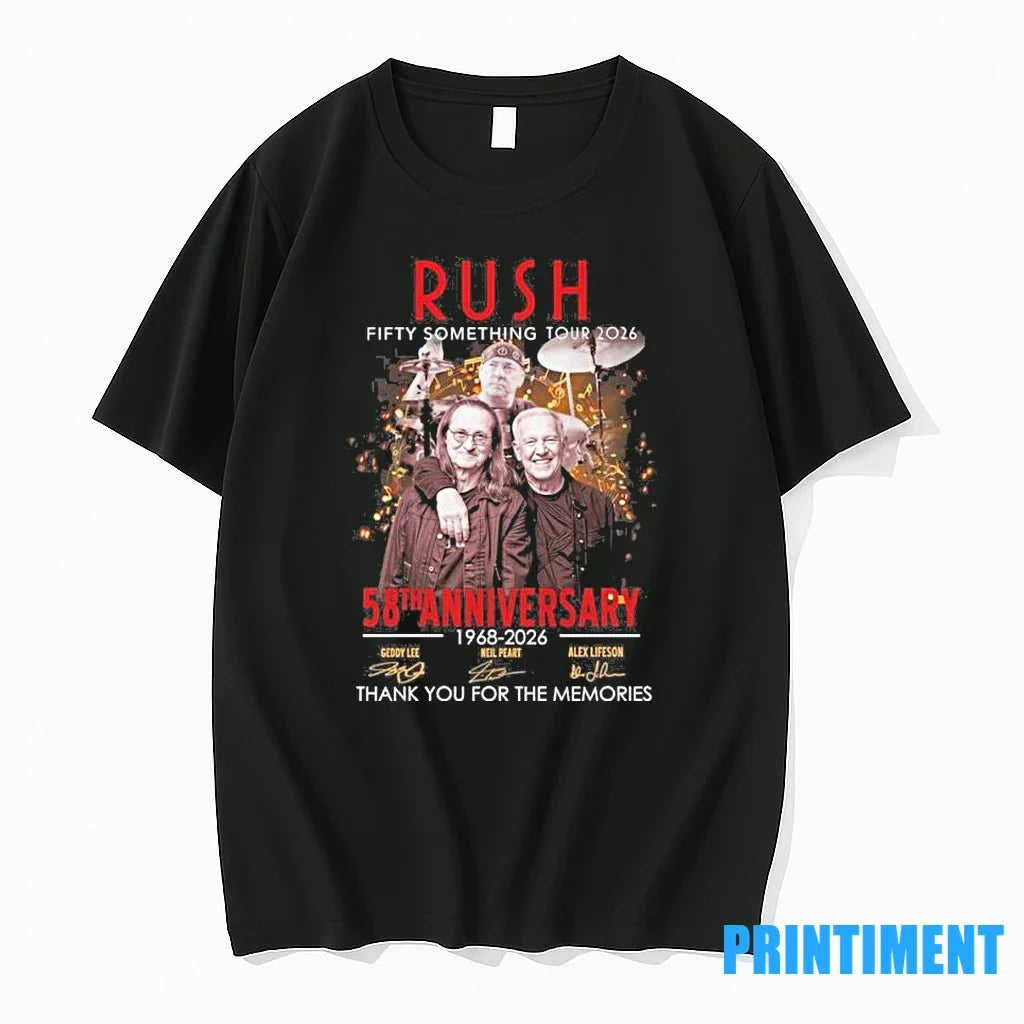 Rush Fifty Something Tour 2026 58th Anniversary 1968 - Adult & Kids T-Shirts, Sweatshirts & Hoodies apparel design preview 1