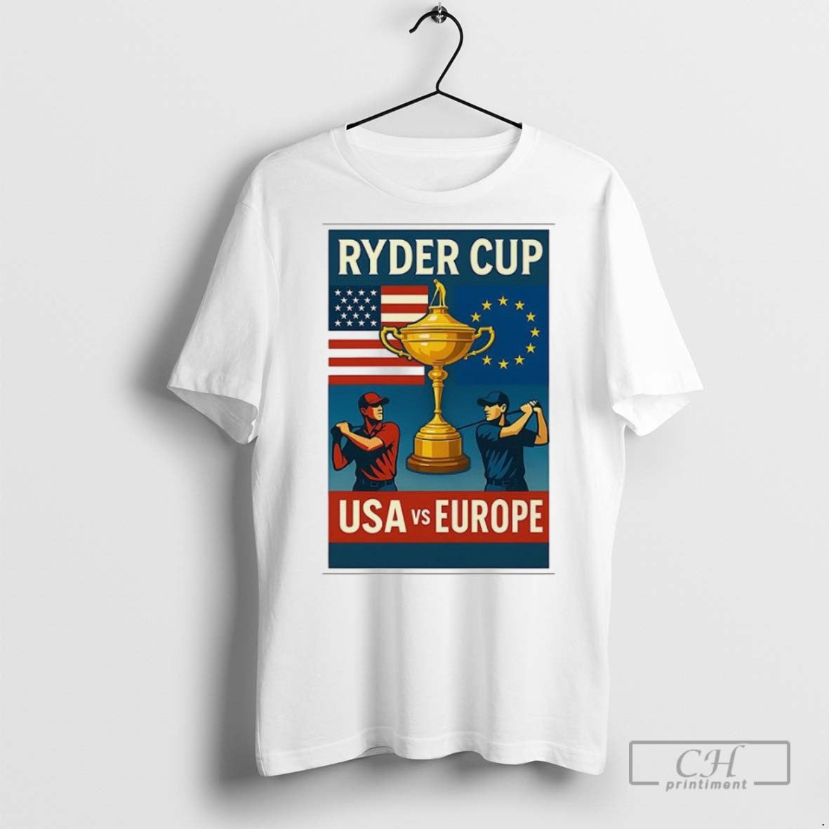 Ryder Cup 2025 Usa Vs Europe Comic - Adult & Kids T-Shirts, Sweatshirts & Hoodies apparel design preview 1