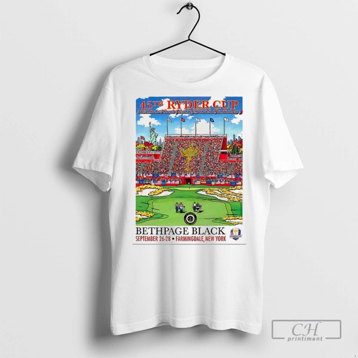 Ryder Cup 2025 Golf 45th Bethpage Black Farmingdale - Adult & Kids T-Shirts, Sweatshirts & Hoodies apparel design preview 1