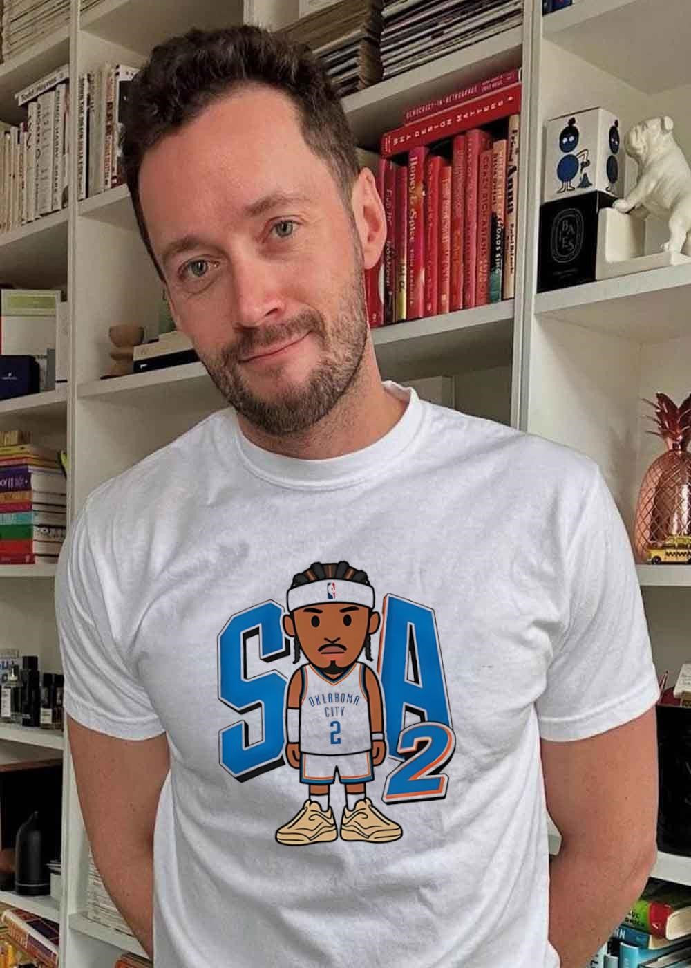 SGA2 Shai Gilgeous-Alexander Oklahoma City Basketball - Adult & Kids T-Shirts, Sweatshirts & Hoodies apparel design preview 2