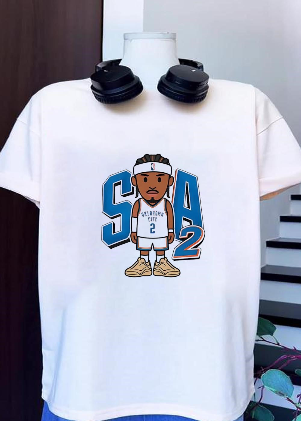 SGA2 Shai Gilgeous-Alexander Oklahoma City Basketball - Adult & Kids T-Shirts, Sweatshirts & Hoodies apparel design preview 1