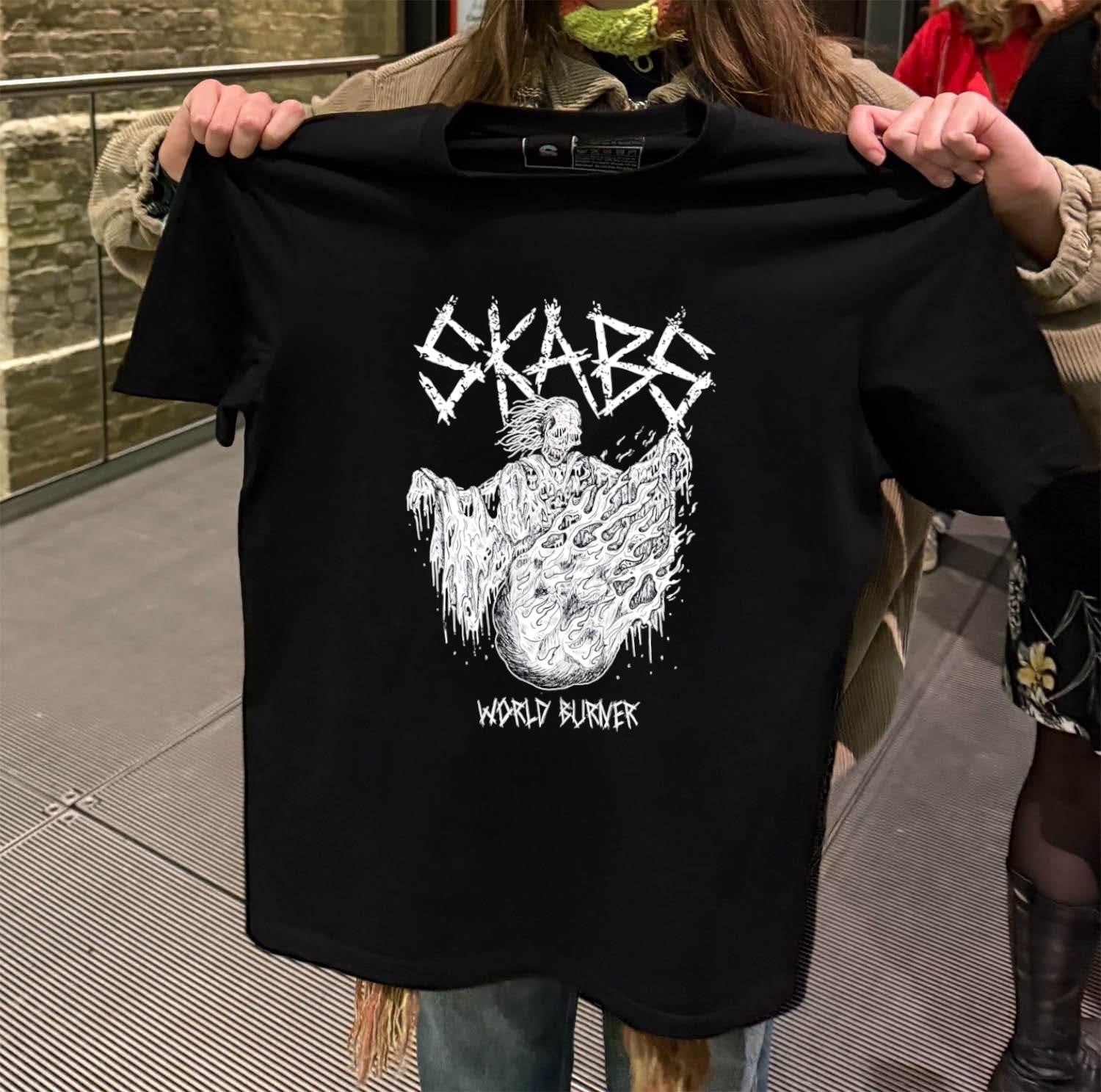 SKABS World Burner Skeleton - Adult & Kids T-Shirts, Sweatshirts & Hoodies apparel design preview 2