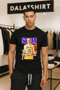 SLAM Austin Reaves 15 Against All Odds Lakers - Adult & Kids T-Shirts, Sweatshirts & Hoodies apparel design preview 1