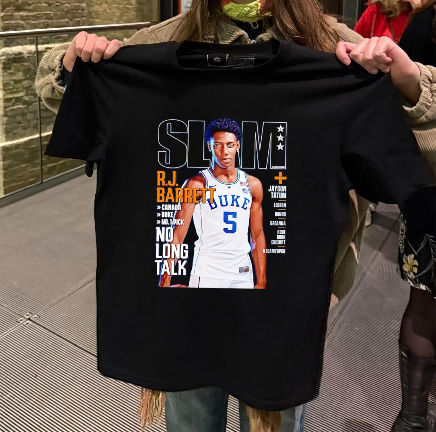 SLAM Duke 5 R.J. Barrett Canada No 1 Pick - Adult & Kids T-Shirts, Sweatshirts & Hoodies apparel design preview 2